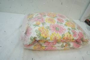Flowered YellowPink Blanket