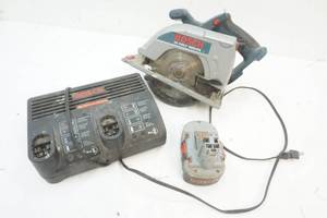 Bosch Skill Saw, Battery & Charging Station