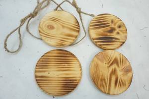 4  Wooden Coaster