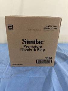 MSRP $400  1 Case (250 each) NEW Abbott 00094 Similac Premature Infant Bottle Individually Wrapped Nipple and Rings Expiration 528