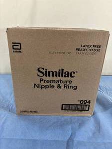 MSRP $400  1 Case (250 each) NEW Abbott 00094 Similac Premature Infant Bottle Individually Wrapped Nipple and Rings Expiration 528