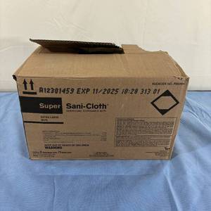 1 Case New Sani-Cloth P86984 Super Germicidal Disposable Wipe - Extra Large #1 Disinfecting Wipe In Healthcare - Expiration 1125 - Box Is Torn