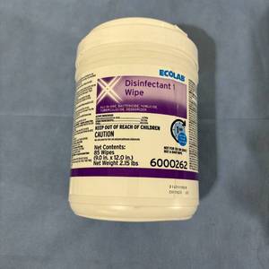 Lot of Various Germicidal Disposable Disinfectant Wipes (Diversey, Ecolab, PDI, Clorox) - Most 2025 &amp 2026 Expirations