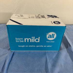 1 Case (60 each) Sample Packs NEW&nbspAll Free Clear Unscented Hypoallergenic Liquid Laundry Detergent for Sensitive Skin Includes Coupon Packs Too