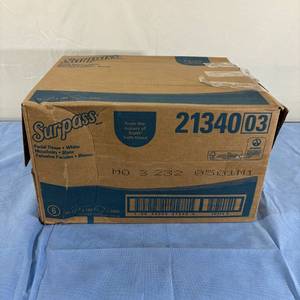 1 Case (30 boxes per case) NEW Surpass 21340 2-Ply Facial Tissue - White - Box Retaped