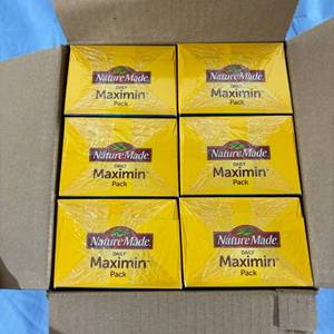 1 Case (6 Boxes 30 packs each box) NEW Nature Made 1030 Daily Maximin 5 Supplement Pack - Expiration 823&nbsp