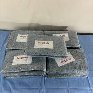 Lot of 9 NEW Aspen Surgical Colby SurgiSafe Absorbent Floor Mats 45x33&nbsp14xs Absorbency - Fluid Barrier&nbspBacking