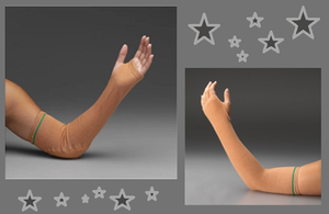 1 Case NEW Posey 6000B Skinsleeves Arm Fragile Skin Sleeve Protector - Size Medium Light Tone -&nbspFor fragile or sensitive skin that may bruise or tear easily