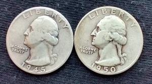(2) Silver Quarters