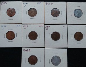 (10) Wheat Pennies In Coin Flips