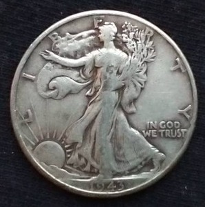 1943 Walking Liberty Half Dollar