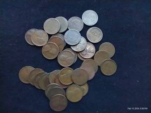 Partial Roll of (35) 1920-S Wheat Pennies