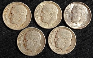 (5) Silver Dimes