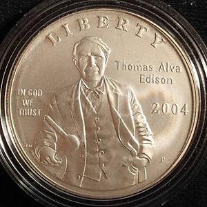 2004 Thomas Edison Silver Dollar