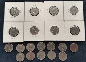 (20) Vintage Canadian Nickels