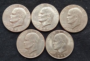 (5) Eisenhower Dollars
