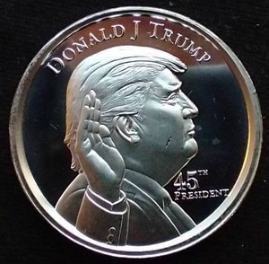 Ultra High Relief Donald Trump 2 oz. Silver Round