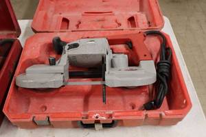 lot 556 image: Milwaukee Heavy Duty Deep Cut Bandsaw 6230 with Plastic Case