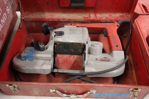 lot 557 image: Milwaukee Heavy Duty Deep Cut Bandsaw 6230 with Metal Case