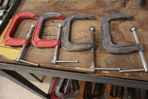 lot 636 image: Lot of (4) C-Clamps 4-grip