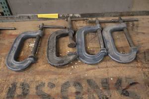 lot 634 image: Lot of (4) C-Clamps 4-grip