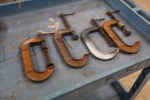 lot 648 image: Lot of (4) C-Clamps 6-grip