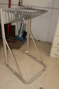 lot 537 image: Blueprint Hanging Rack with (3) Extra Storage Bars