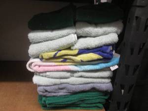 Stack of hand, bath and beach towels