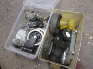 Large assortment of wheel casters...