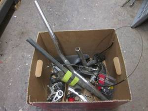 Box of misc bicycle parts...