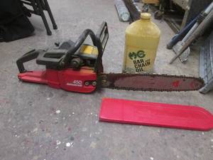 Jonsered 450 gas powered chainsaw