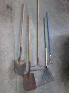 Shovel and rake grouping...