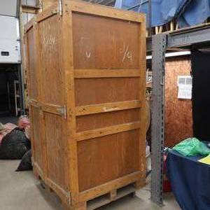 lot 2 image: HUGE WOODEN CABINET