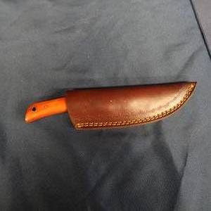 lot 34 image: DAMASCUS STEEL KNIFE