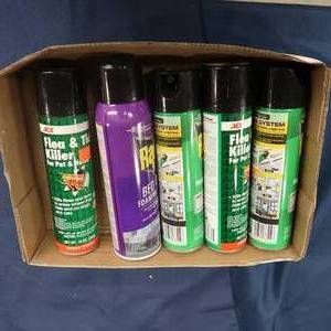 lot 61 image: 5 NEW RAID FLEA, TICK, AND BED BUG KILLER
