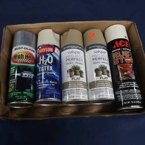 lot 62 image: SPRAY PAINTPRIMER, AND RUST STOP