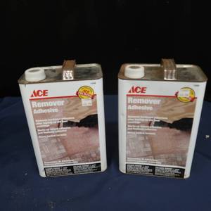 lot 73 image: 2- 1 GALLON JUGS OF REMOVER ADHESIVE