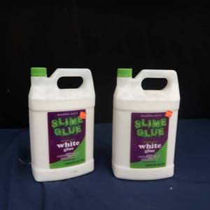 lot 83 image: 2- 1 GALLON JUGS OF WHITE SLIME GLUE