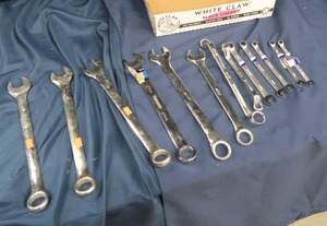 lot 103 image: 13 DIFFERENT SIZED METRIC WRENCHES
