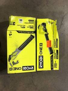 Lot of 2 Assorted Ryobi 18V Cordless Jet Fan Various Models and Conditions   Customer Returns See Pictures