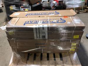 16 Boxes of Cap A Tread Restored WdBienville ForestSeasoned Wd 47in.Lx12.15in.Wx1.69in.T Vinyl Stair Tread and Reversible Riser Kit Adhesive  Customer Returns See Pictures