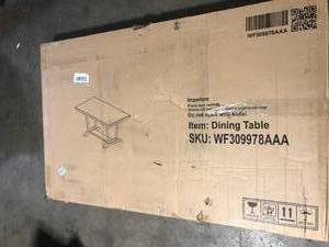 Dining Table   Customer Returns See Pictures