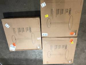 Lot of 3 Tarah BlackSlate Gray Pub Table Bar by Winsome Wood Customer Returns See Pictures