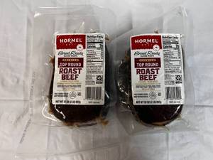 2x 2lb Hormel Premium Top Round Sliced  Roast Beef