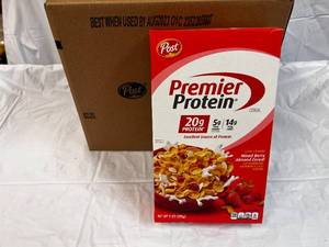 2x 8-9oz Boxes Post Premier Protein Cereal