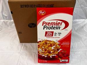 2x 8-9oz Boxes Post Premier Protein Cereal