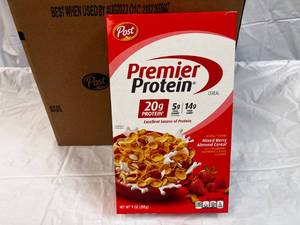 2x 8-9oz Boxes Post Premier Protein Cereal