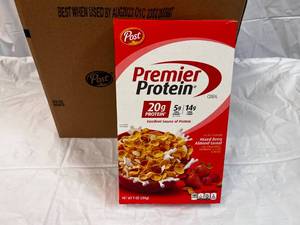 2x 8-9oz Boxes Post Premier Protein Cereal