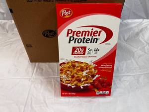 2x 8-9oz Boxes Post Premier Protein Cereal