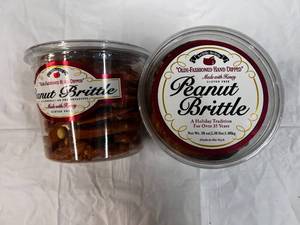 2x 38oz Tubs Olde-Fashoned Hand Dipped Peanut Brittle
